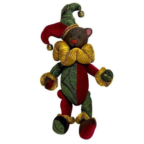 Festive Jester Bear Plush - Picture 1 of 8